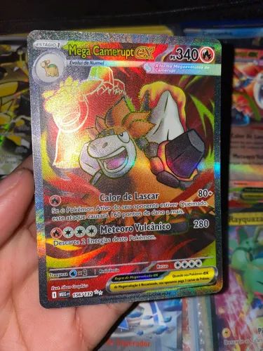 Carta Mega Camerupt ex 156/132 Ultra rara, ano 2025