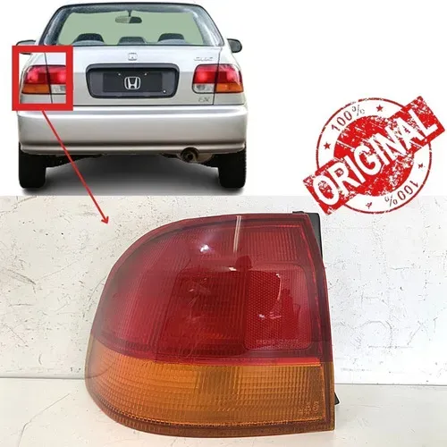 Lanterna Honda Civic Canto 1996 1997 1998 Esquerdo 16844 Esquerdo/motorista Vermelho