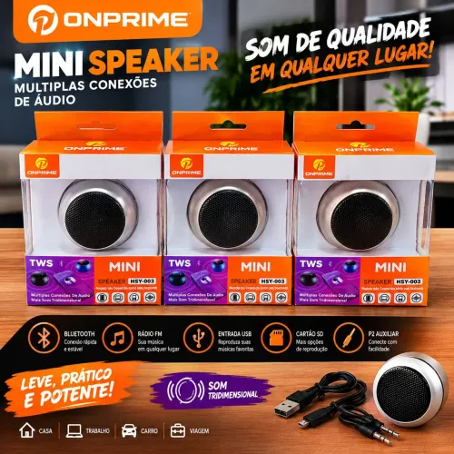 Caixa de Som Bluetooth ONPRIME Mini