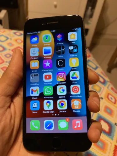 iPhone 7 128Gb Preto Jet Black - Usado