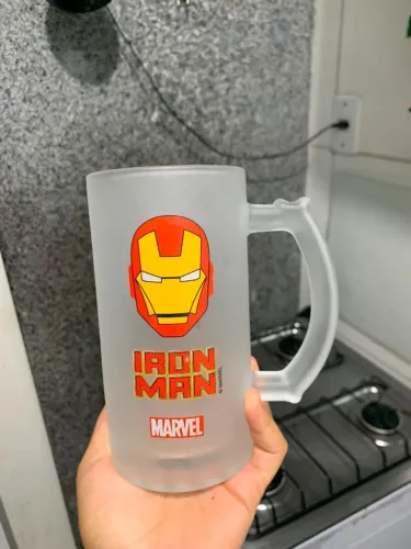 Caneca / copo de chopp do homem de ferro - novo