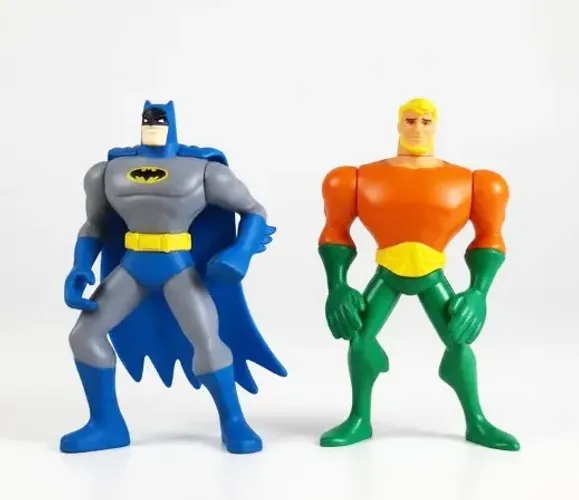 2 Figuras Batman Aquaman Liga da Justiça McDonalds Burger King Justice League