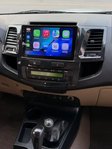 Central Multimídia Android Hilux/ Sw4 2005 a 2016 Ar Digital ou Analógico 9 polegadas 