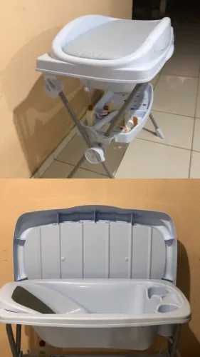 Banheira com trocador 