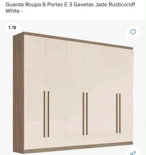 Guarda roupas de casal muito espaçoso 650,00