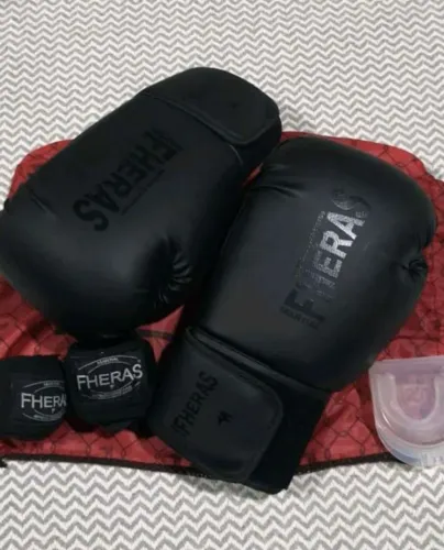 Luvas de boxe muay thai fheras 12 oz