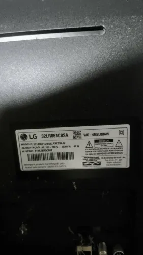 Tv LG 32LR651CBSA Retirada de Peças