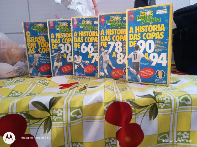 Fitas cassete vhs histórias das copas.