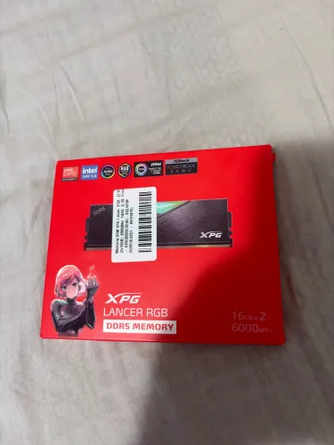Memória RAM XPG Lancer, RGB, 32GB (2x16GB), 6000MHz, DDR5, CL30, Preto - AX5U6000C3016G-DC