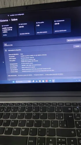 Notebook Lenovo idealpad i7
