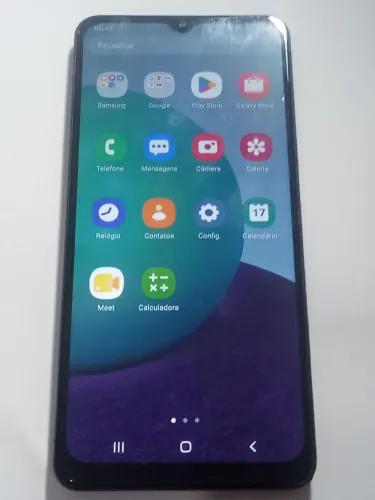 Placa mãe celular Samsung Galaxy A02 tem detalhe