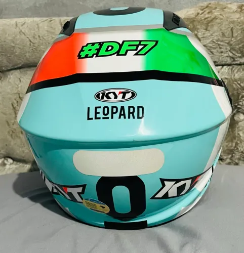 Capacete Kyt D-city Dennis Foggia Leopard Itália Aberto