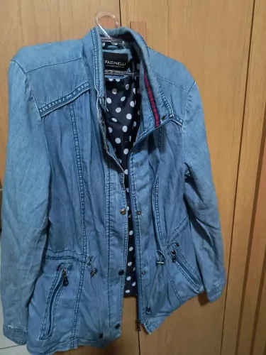 Jaqueta sobretudo jeans