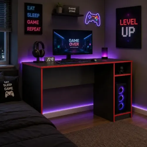 Promoção Mesa Gamer Preta - 25/8/26  