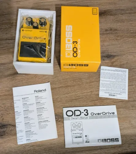 Pedal Boss Efeito Over Drive Od-3 Japan Original Perfeito Amarelo