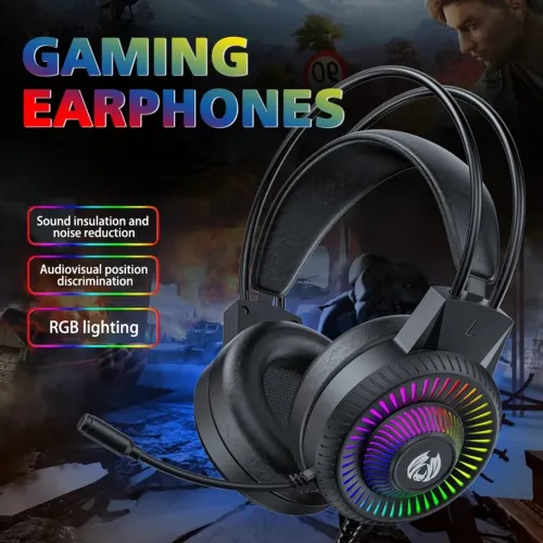 Headset Gamer BatXellent H82 RGB - Som Imersivo e Máximo Conforto
