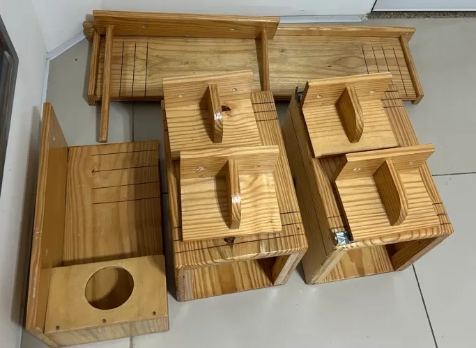 Playground para gatos de madeira resistente