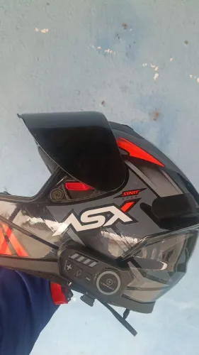 Vendo capacete asx com intercomunicador 