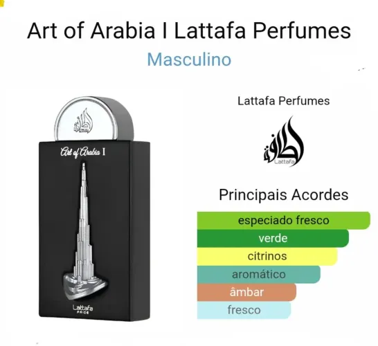 ART OF Arabia 1 - Perfume Árabe 100% Original - lacrados 
