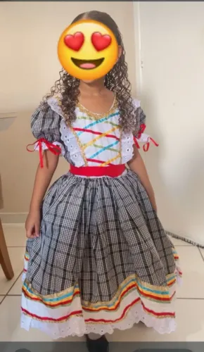 Vestido junino infantil 