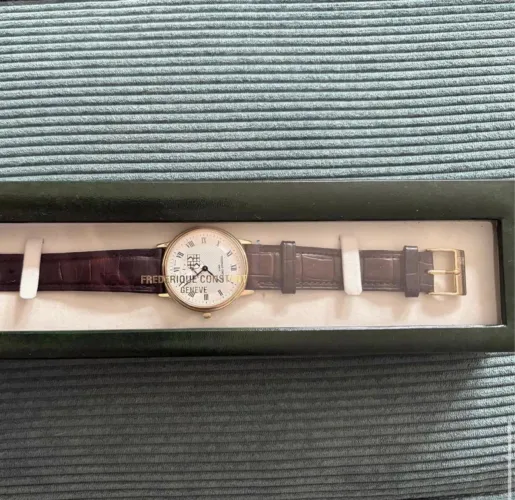 Relógio Frédérique Constant Genève Small Seconds Quartz - Swiss Made - Full Set