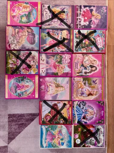 Coleção de Dvds da Barbie Mattel originais