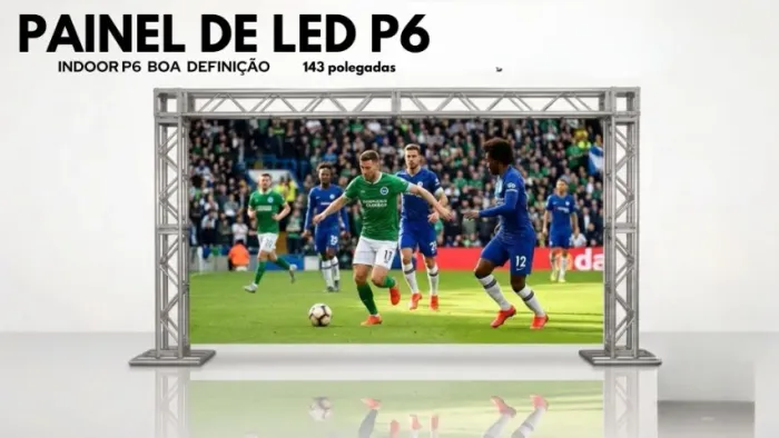 Painel de led indoor p6 alta resolução