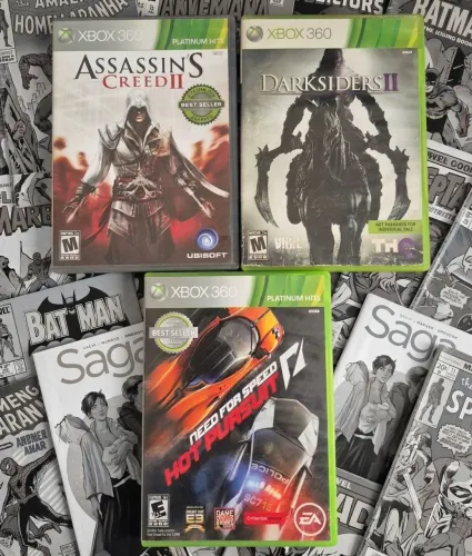 3 Jogos Originais Xbox 360 (Faço olx pay)