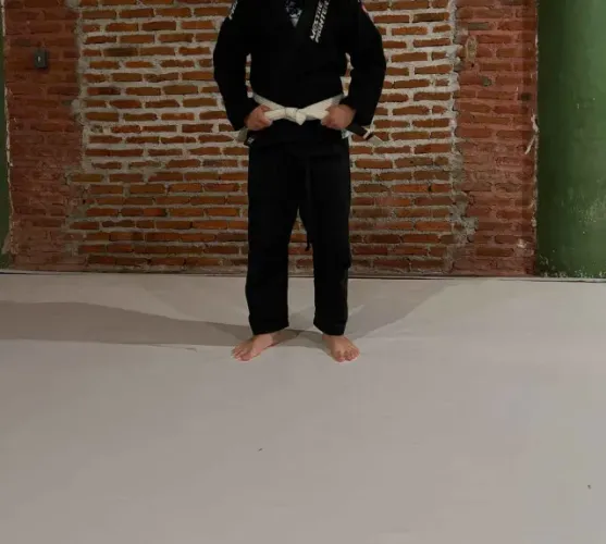  KIMONO MESTRE FIGHTER PRETO - TAMANHO A1 (SEMINOVO)