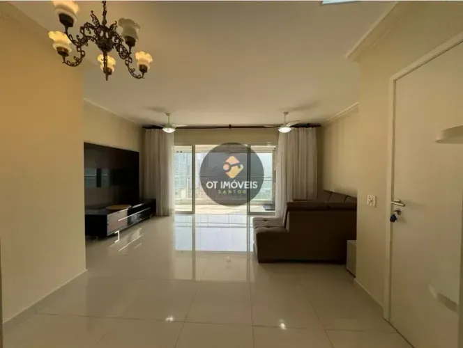 Apartamento em Santos, no Orquidário; 3 dormitórios (1 suíte); varanda c/churrasqueira; 2