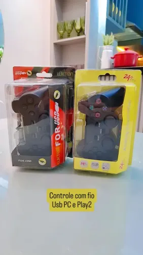Controle ps2 com fio ou USB para PC
