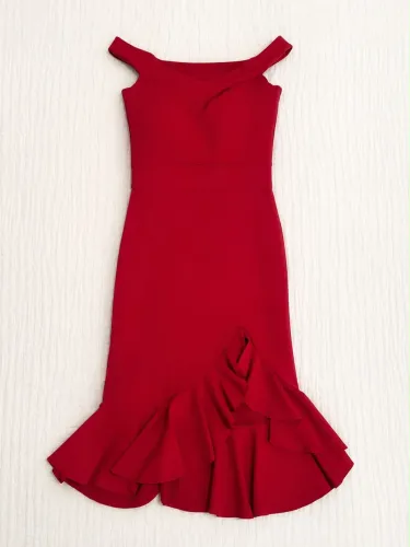 Vestido Vermelho Elegante