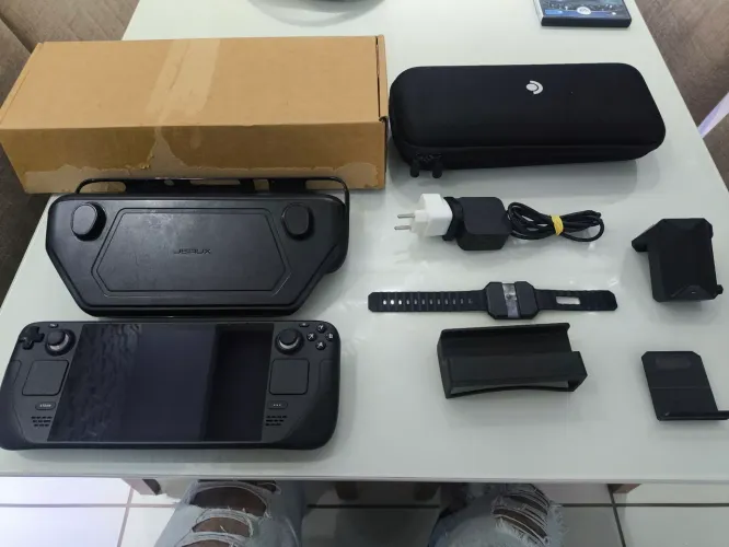 Steam LCD 1 tera , bateria 100% recheado acessorio