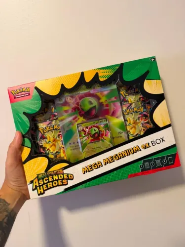 10 unidades Caixa - Heróis Excelsos - Mega Meganium ex Box Inglês Asmodee Ascended Heroe