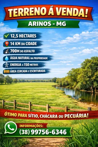 Vendo chácara 12,5 hectares