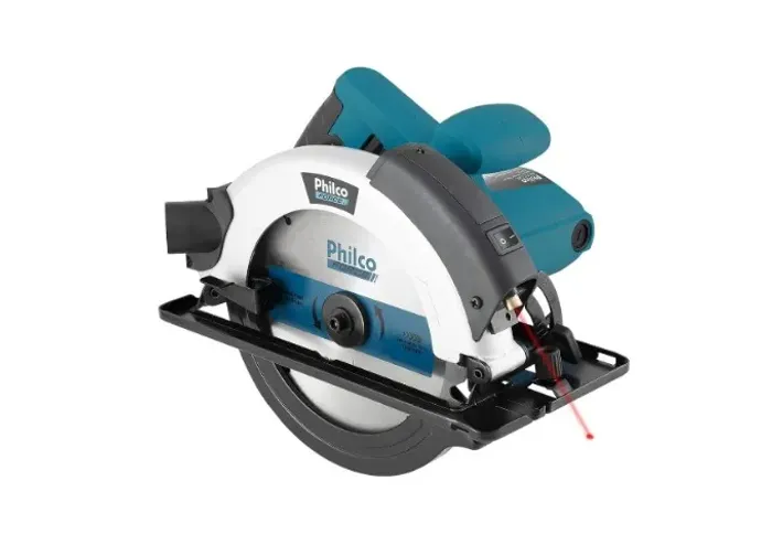 Serra Circular Philco PSC01 Guia laser 7.1/4? com Disco de Corte, 1500w 127v  