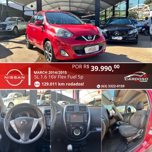 Nissan March SL 1.6 16V Flex Fuel 5P 2015