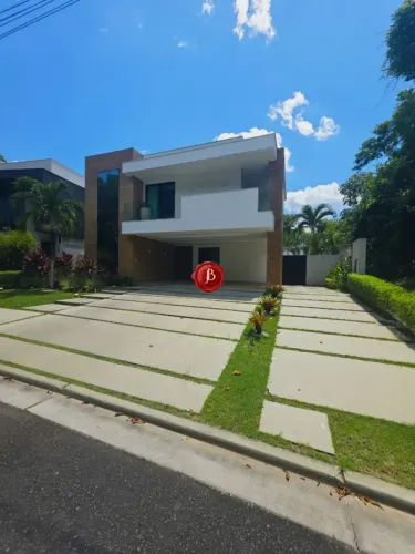 Alphaville Manaus 1 | Semimobiliada, 420m², 5 Suítes, Piscina | Ponta Negra