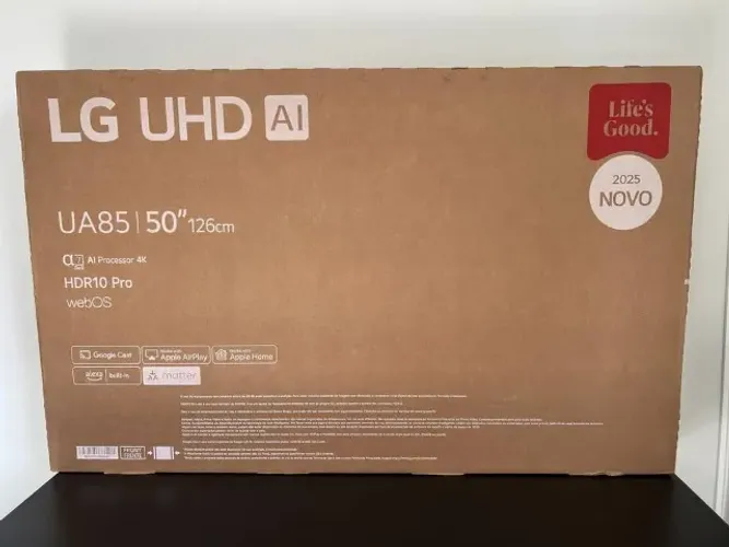 Smart TV LG UHD AI UA85 50 Polegadas 4K Nova Lacrada Faço entrega