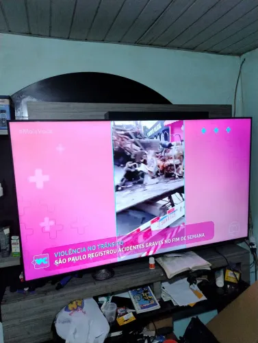 Vendo smartv Samsung 65 polegadas som de Bar três mês de uso 