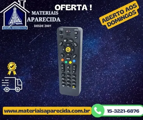 Controle Remoto para Tv Aparelho Sky 7011