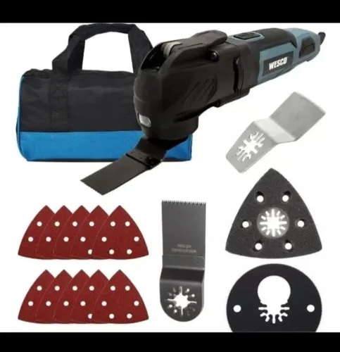 Multiferramenta Oscilante Elétrica 300w Kit Acessórios Wesco