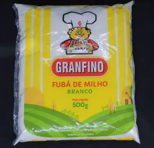 fubá de milho branco farinha acaça 7kg