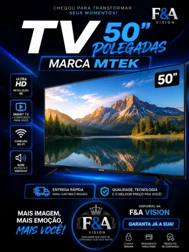 Tv smart 50 polegadas Mtek Nova Lacrado ?