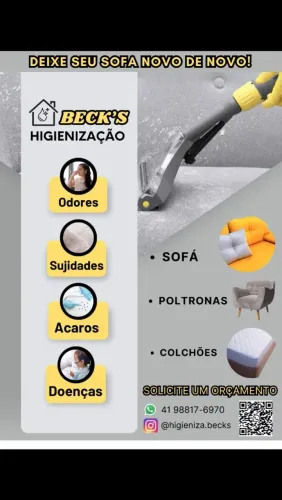 Higienização de Sofá e Colchões