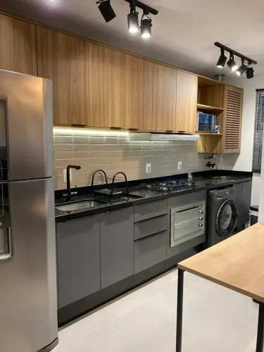 Apartamento Mobiliado de 1 Dormitório à Venda no Reserva do Ribeirão