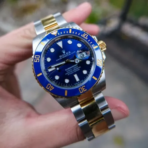 Rolex Submariner Azul Gold Eta 3035 Automático Premium
