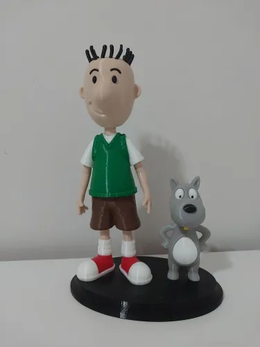 Bonecos Doug Funnie 21cm e Costelinha 
