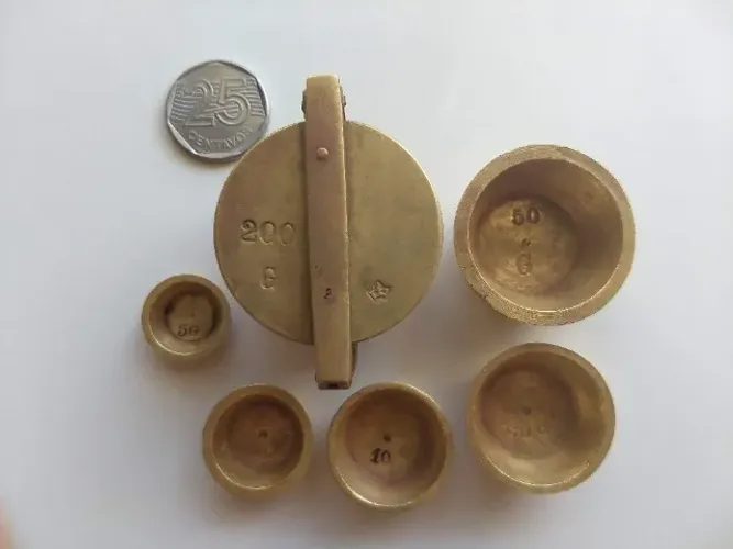 quinteiro secular de bronze, 6 peças (completo), raridade