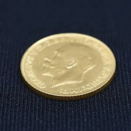 Moeda de 1 Libra Esterlina em ouro 22k